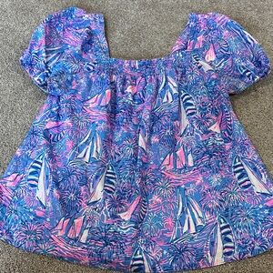 Lilly Pulitzer linen blouse